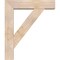 Ekena Millwork Traditional Block Smooth Bracket w/ Offset Brace, Douglas Fir, 7 1/2"W x 32"D x 38"H BKT0806X32X38TRA05SDF - alternate 3